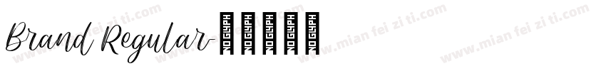 Brand Regular字体转换